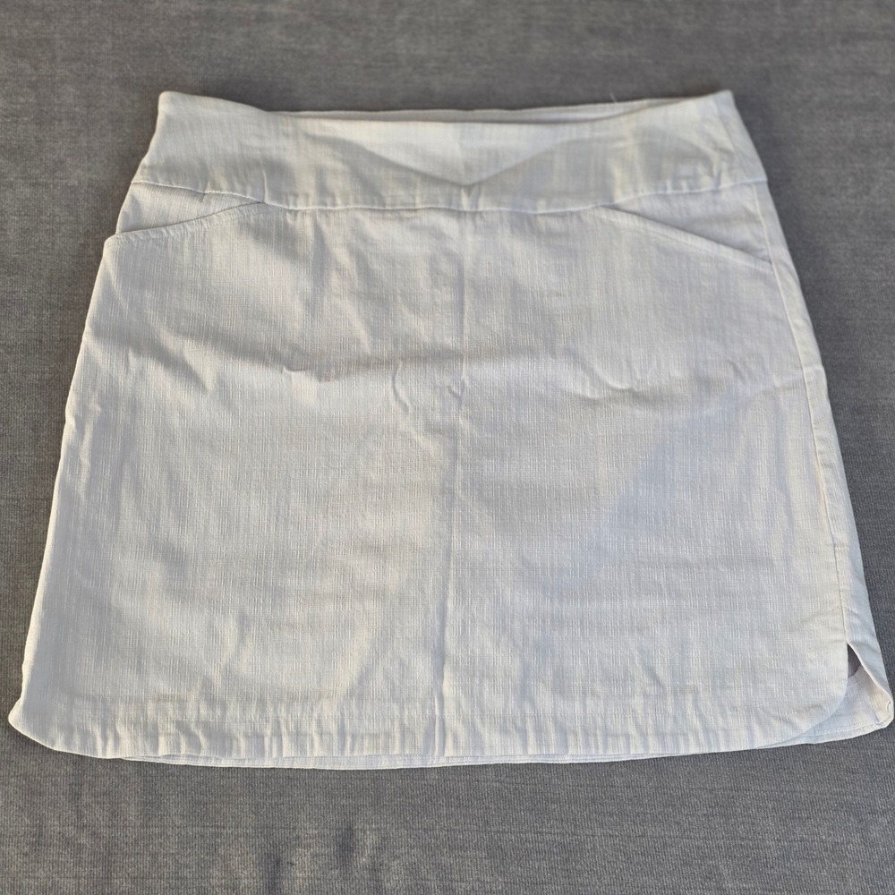 Jenna Rose Skort‎ Womens Large White Textured Athletic Tennis Golf Mini Skirt